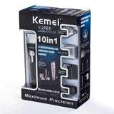 Kemei KM-1015 Super Rechargeable Grooming Kit 10-in-1 - Buy Online in Pakistan at Cosmia.pk