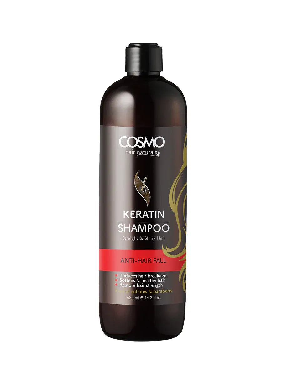 Cosmo Anti-Hair Fall Keratin Shampoo - 480ml - Buy Online in Pakistan at Cosmia.pk