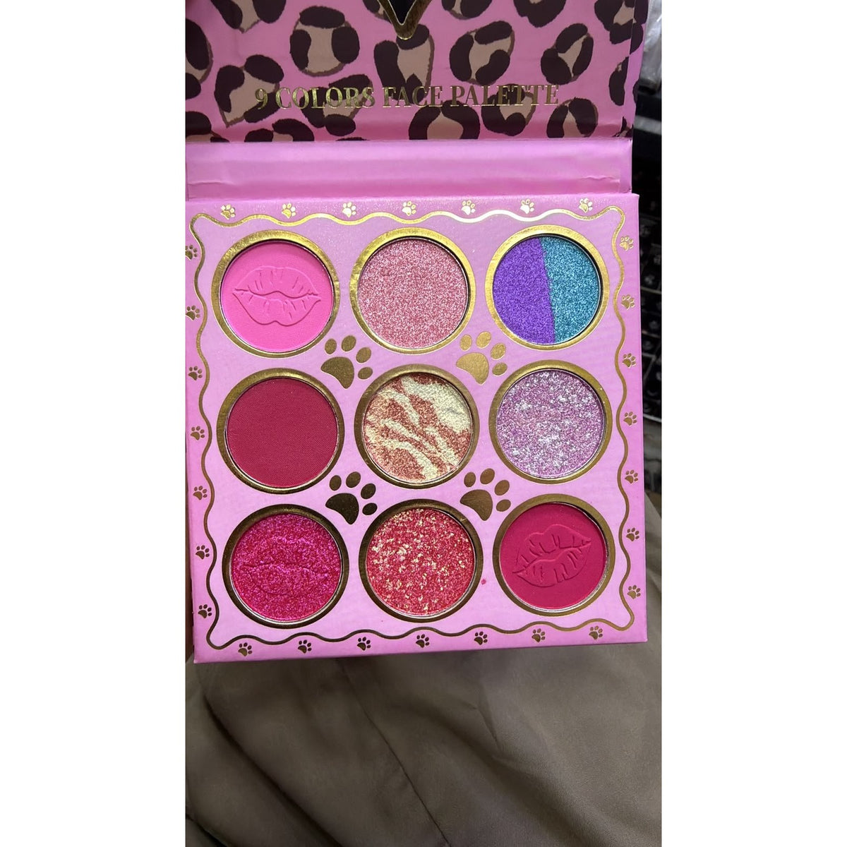 Kevin and Coco 9 Colors Face Palette open palette shop photo