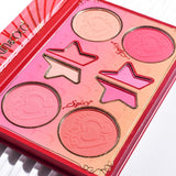 KEVIN&COCO Spicy Girl blusher palette - blush swatches on arm