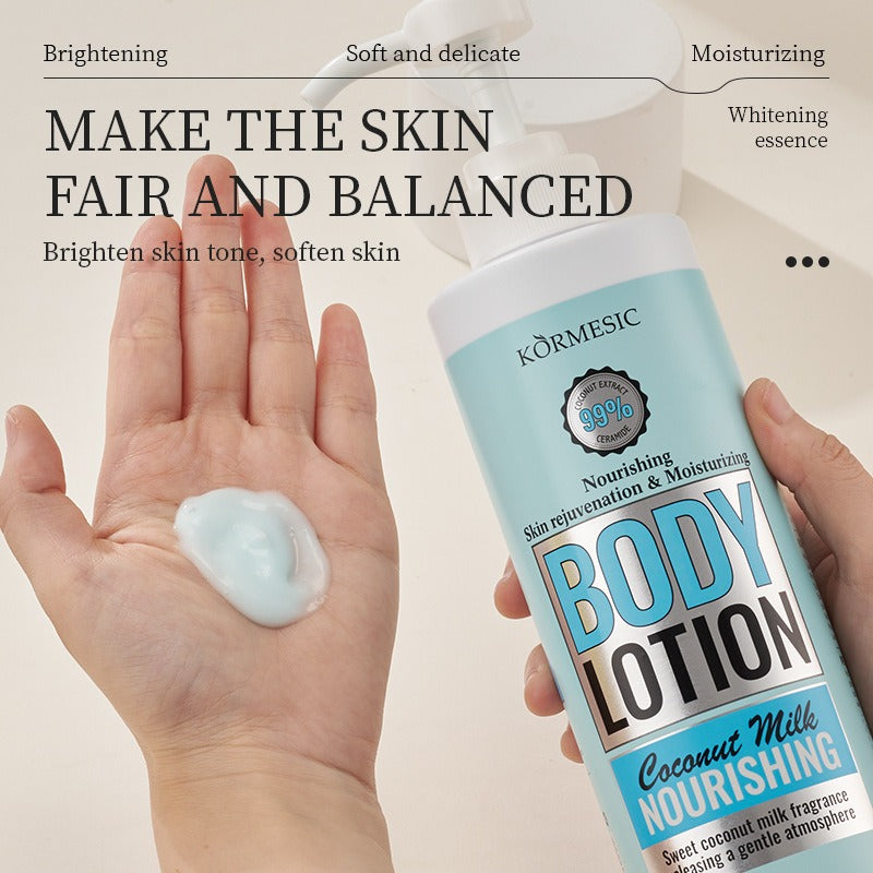 KORMESIC 99% Sweet Coconut Milk Nourishing Body Lotion 500ml - Image 2