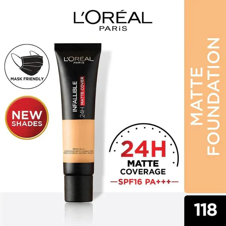 Loreal Infallible 24hr Matte Cover Foundation - Buy Online in Pakistan at Cosmia.pk