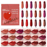 Linsbroths 18 Colors Capsule Lipstick Set - Silky Smooth Matte Mini Lipsticks (1.4g x 18 Pcs) - Buy Online in Pakistan at Cosmia.pk - 18 capsule shades with lip swatches