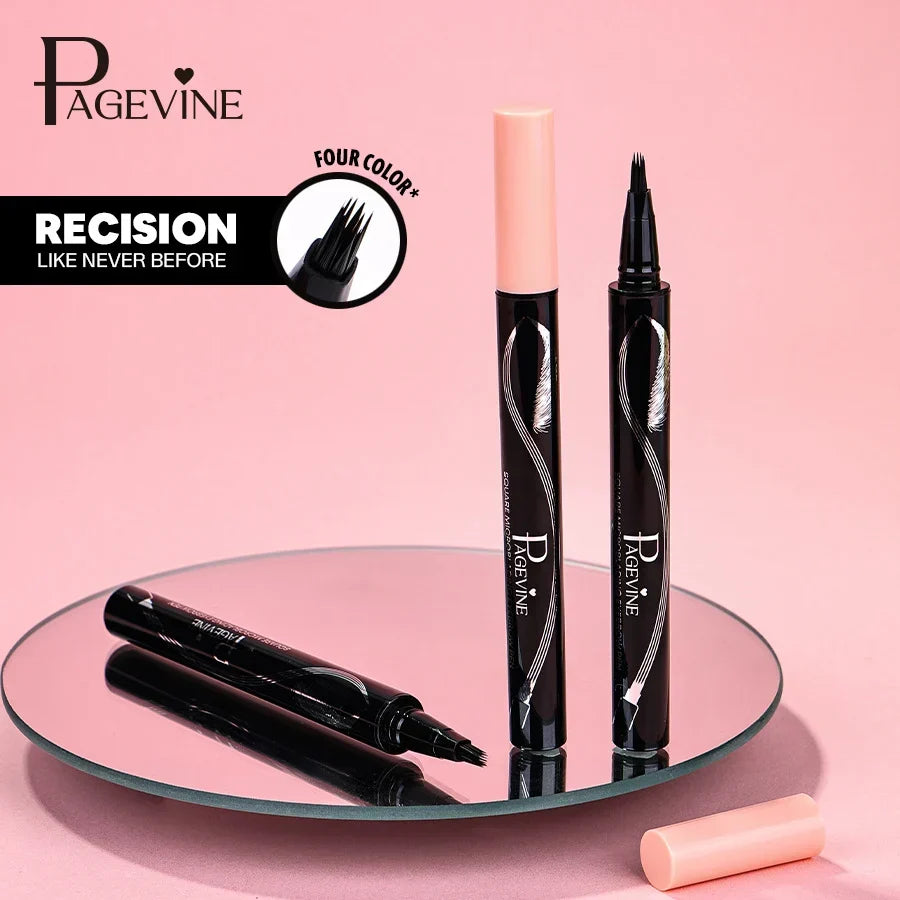 Precision Liquid Eyebrow Pen – 4-Sided Angle Tip & Waterproof Formula - Buy Online in Pakistan at Cosmia.pk