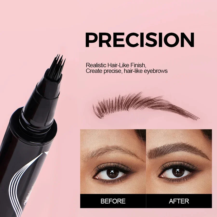Precision Liquid Eyebrow Pen – 4-Sided Angle Tip & Waterproof Formula - Buy Online in Pakistan at Cosmia.pk