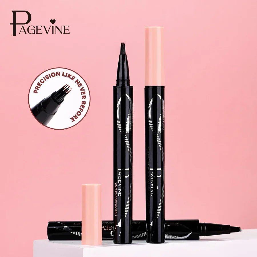 Precision Liquid Eyebrow Pen – 4-Sided Angle Tip & Waterproof Formula - Buy Online in Pakistan at Cosmia.pk