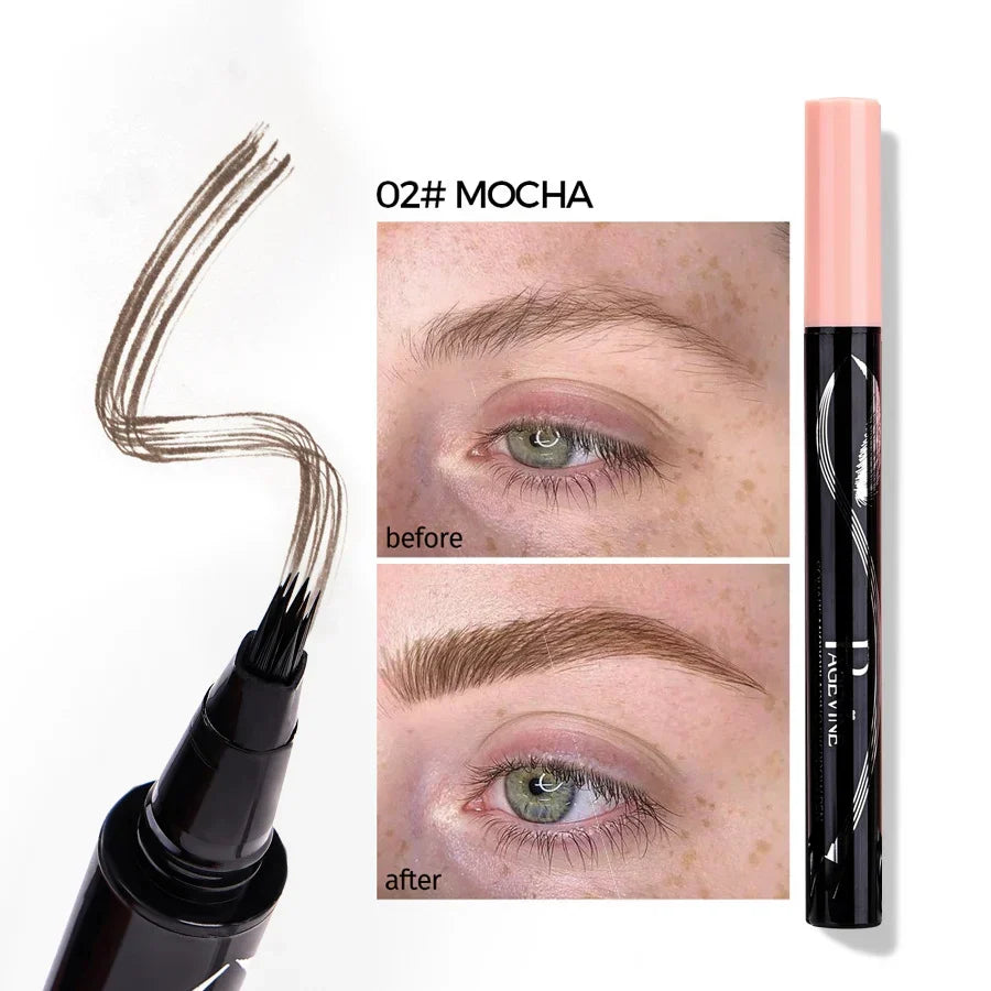 Precision Liquid Eyebrow Pen – 4-Sided Angle Tip & Waterproof Formula - Buy Online in Pakistan at Cosmia.pk