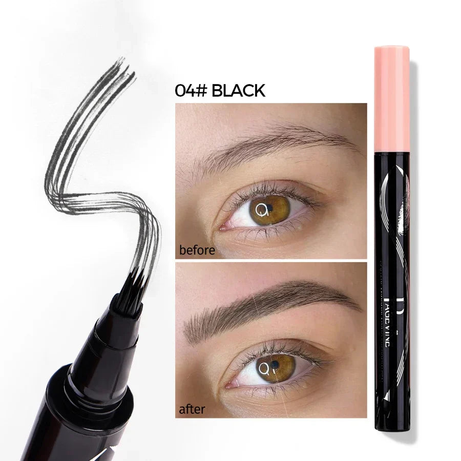 Precision Liquid Eyebrow Pen – 4-Sided Angle Tip & Waterproof Formula - Buy Online in Pakistan at Cosmia.pk