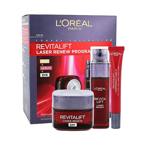L'Oreal Laser Renew Day Cream 50ml / Serum 30ml / Eye Cream 15ml Gift - Buy Online in Pakistan at Cosmia.pk