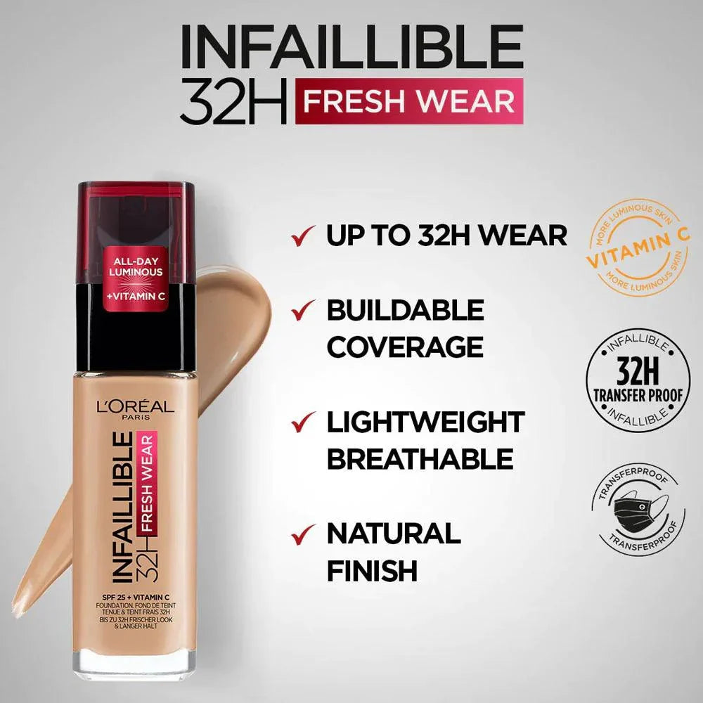 Loreal - Infallible Foundation 32H Fresh Wear - Buy Online in Pakistan at Cosmia.pk