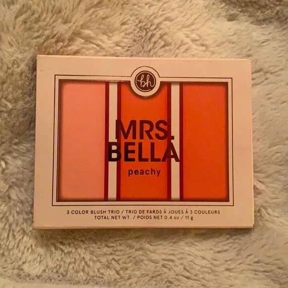 Bh Comsetics Mrs. Bella Peachy Blush Palette - 3 Colors - Buy Online in Pakistan at Cosmia.pk