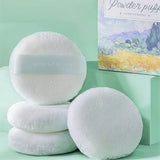 2 Pcs Round Powder Puff Soft Cotton Cosmetic Sponge - Buy Online in Pakistan at Cosmia.pk