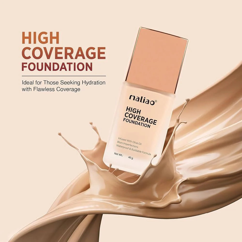 Maliao High Coverage Foundation full coverage liquid foundation — photo 3 | buy online in Pakistan at Cosmia.pk