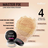 Maliao Master Fix Long Wear Fixing Powder black compact — photo 4 | buy online in Pakistan at Cosmia.pk