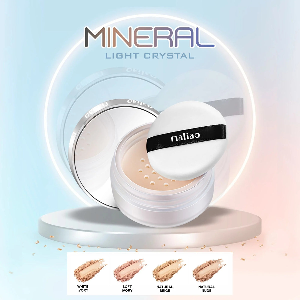 Maliao Mineral Compact Powder mineral pressed face powder — photo 3 | buy online in Pakistan at Cosmia.pk