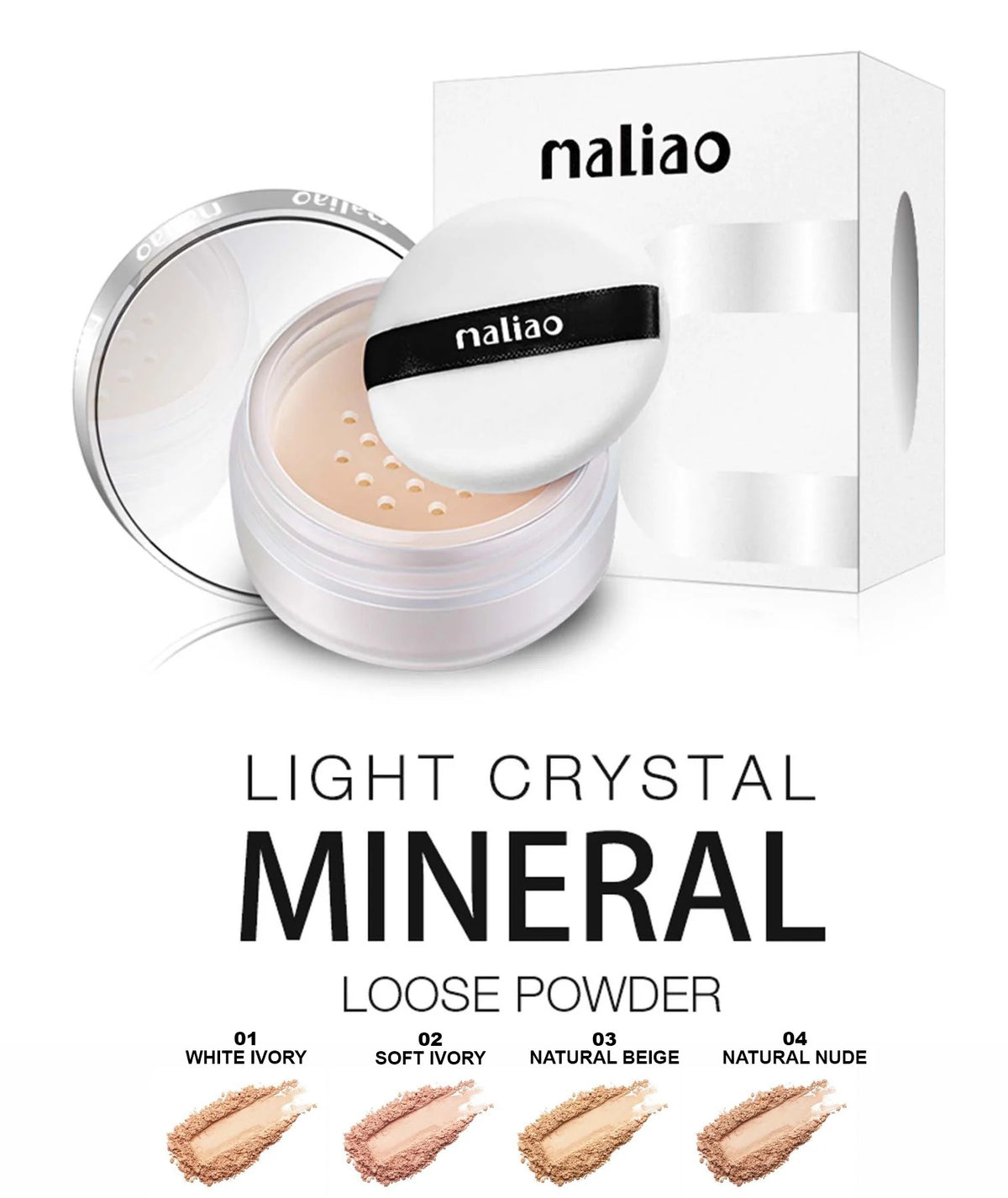 Maliao Mineral Compact Powder mineral pressed face powder — photo 4 | buy online in Pakistan at Cosmia.pk