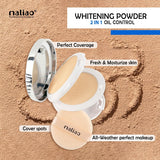 Maliao Whitening Powder 2-in-1 Oil Control open compact with puff — buy online in Pakistan