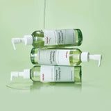 Manyo Herbgreen Cleansing Oil bottles lifestyle shot online in Pakistan