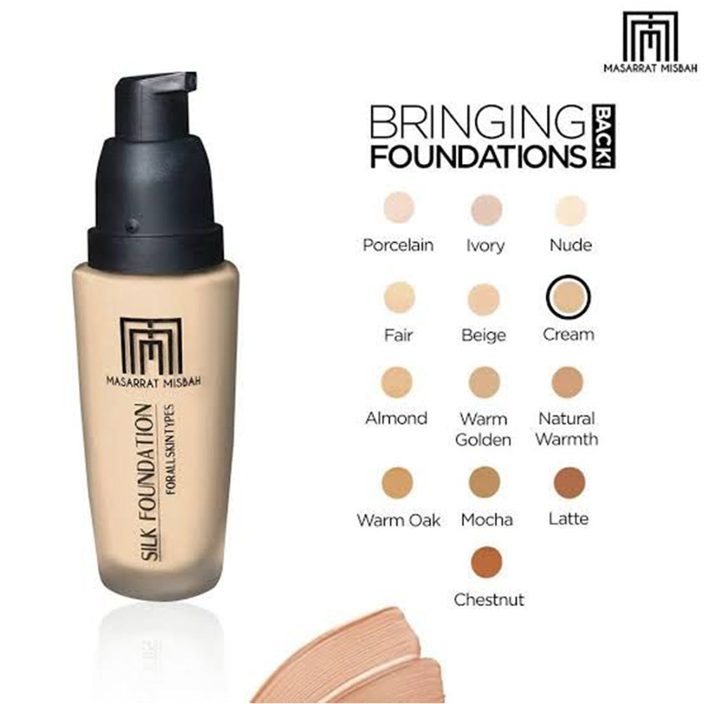 Masarrat Misbah Silk Foundation - 35gm - Buy Online in Pakistan at Cosmia.pk