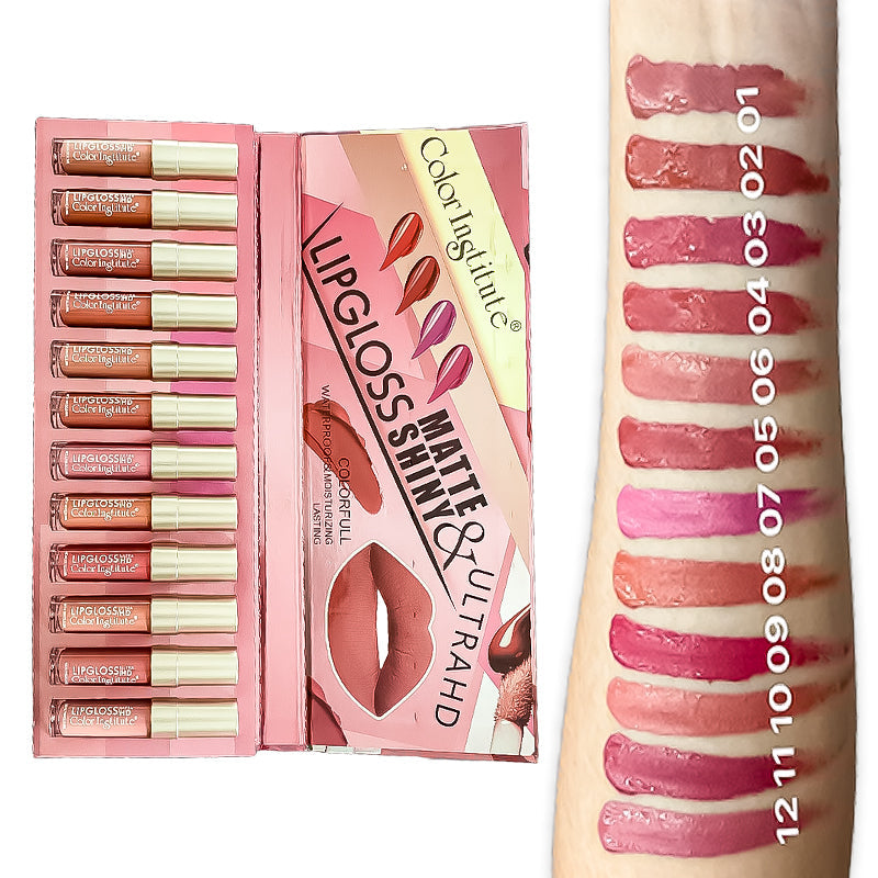 Color Institute Lip Gloss 12 Pieces Pack - Buy Online in Pakistan at Cosmia.pk