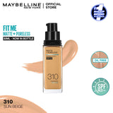Maybelline New Fit Me Matte + Poreless Liquid Foundation Spf 22 - 30ml - Buy Online in Pakistan at Cosmia.pk