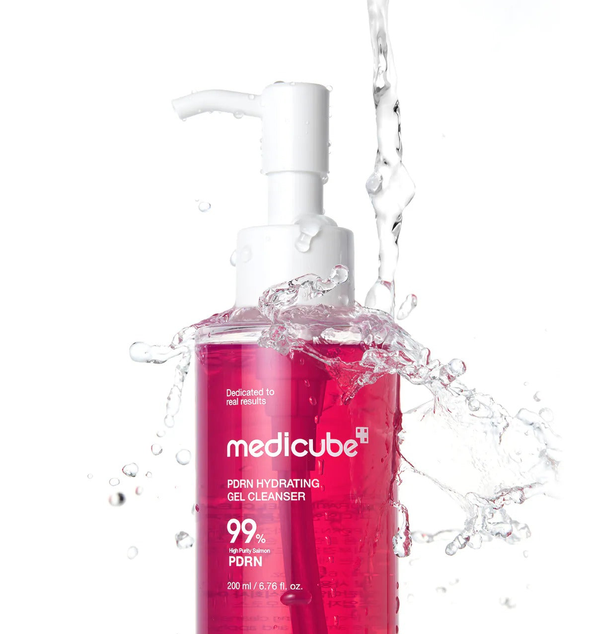 Medicube PDRN gel cleanser 99 percent PDRN with water splash
