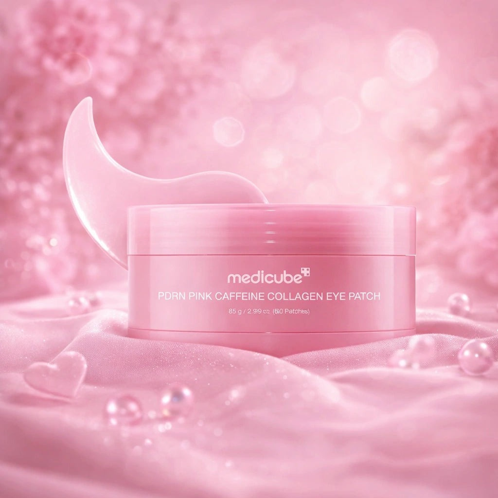 Medicube PDRN pink caffeine collagen eye patch 85g jar online in Pakistan
