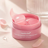 Medicube PDRN pink caffeine collagen eye patch open jar texture