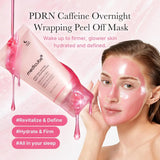 Medicube PDRN Caffeine Overnight Wrapping Peel Off Mask — wake up to firmer, glowier skin, hydrated and defined