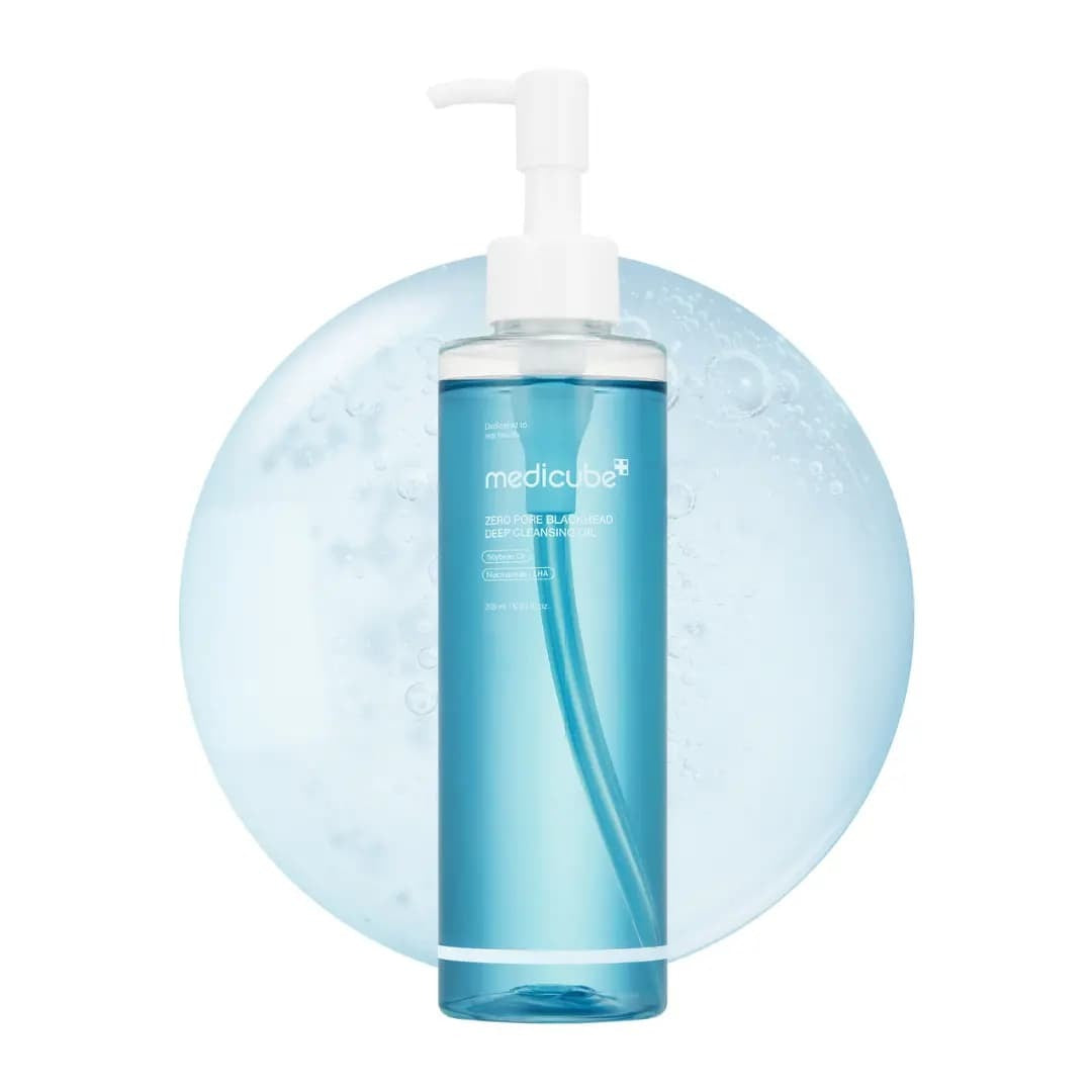 Medicube Zero Pore Deep Cleansing Oil 205ml — soybean oil and niacinamide cleanser