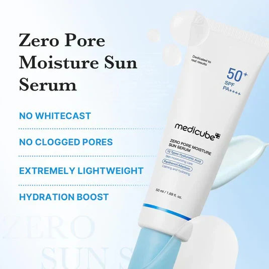 Medicube Zero Pore Moisture Sun Serum - 50ml - Buy Online in Pakistan at Cosmia.pk