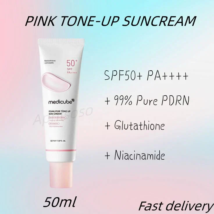 Medicube PDRN Pink Tone Up Sun Cream - 50ml - Buy Online in Pakistan at Cosmia.pk