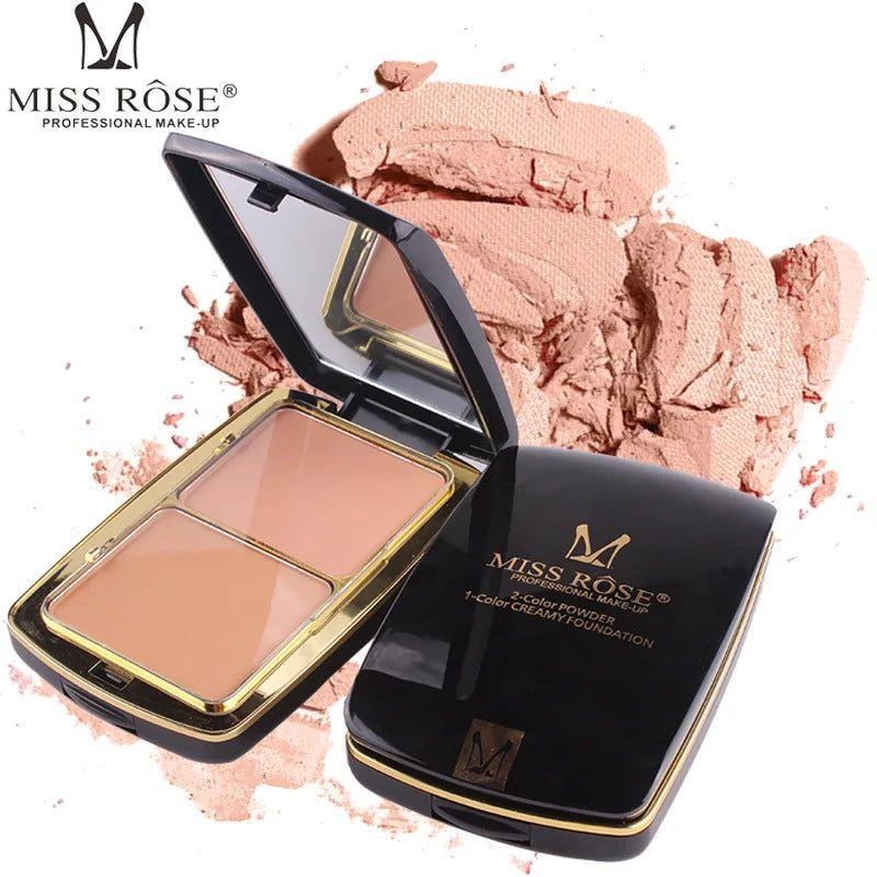 Miss Rose 4D Compact Powder - miss rose 4d compact powder 2color gold case