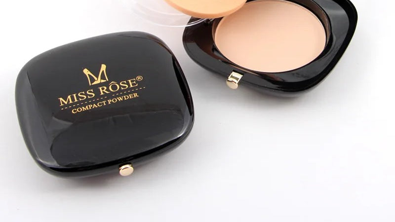 Miss Rose 4D Compact Powder - miss rose 4d compact powder sponge mirror