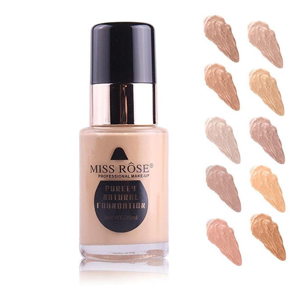 Miss Rose Waterproof Moisturizing Oil Free Full Coverage Foundation - 30ml - Buy Online in Pakistan at Cosmia.pk