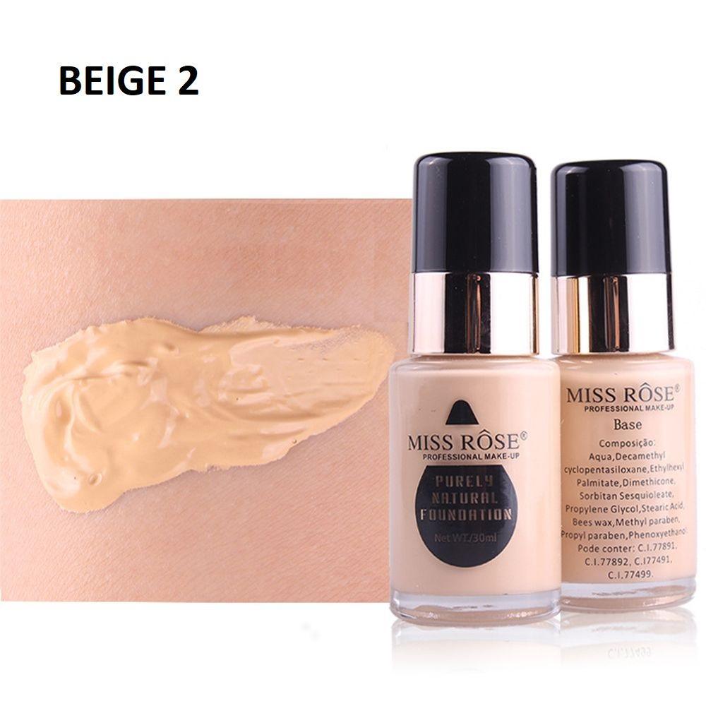 Miss Rose Waterproof Moisturizing Oil Free Full Coverage Foundation - 30ml - Buy Online in Pakistan at Cosmia.pk
