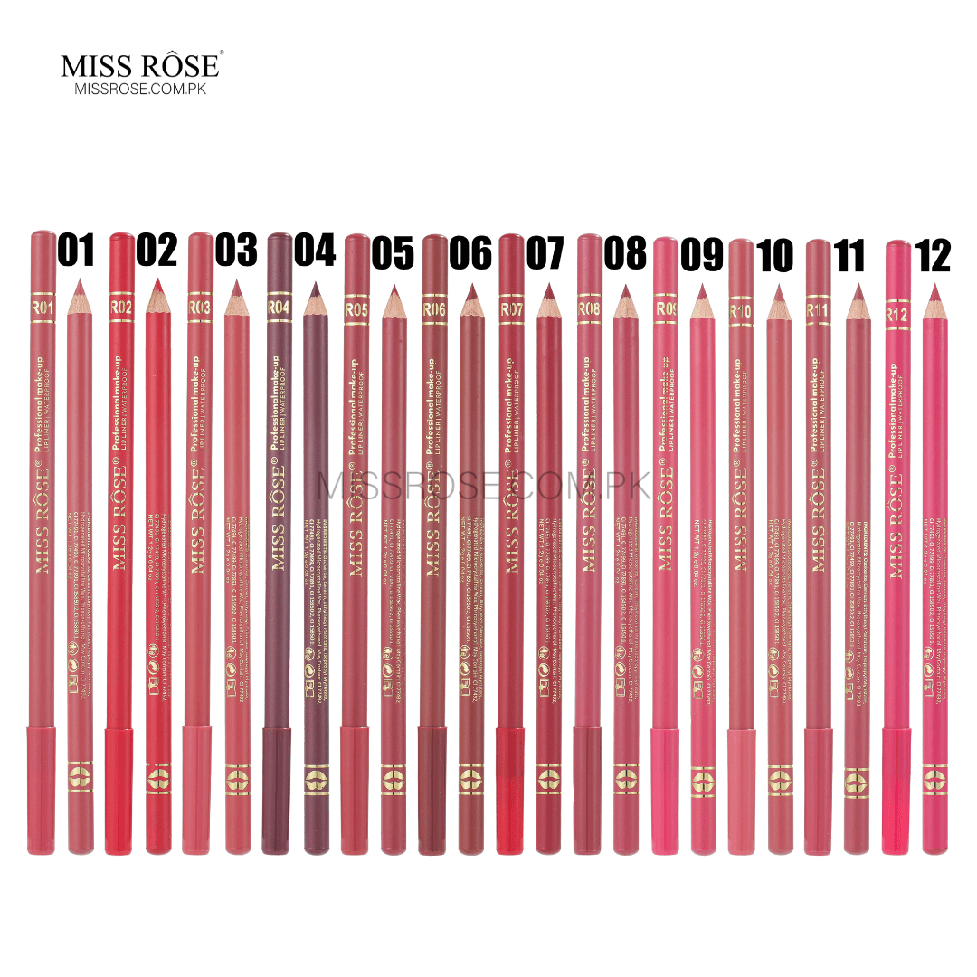 Miss Rose Waterproof Lip Liner Pencil — buy online in Pakistan at Cosmia.pk
