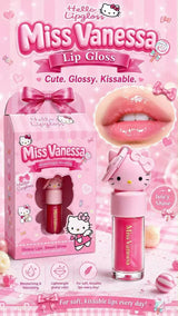 Miss Vanessa Hello Kitty keychain lip gloss with collectible box - cute glossy lipgloss