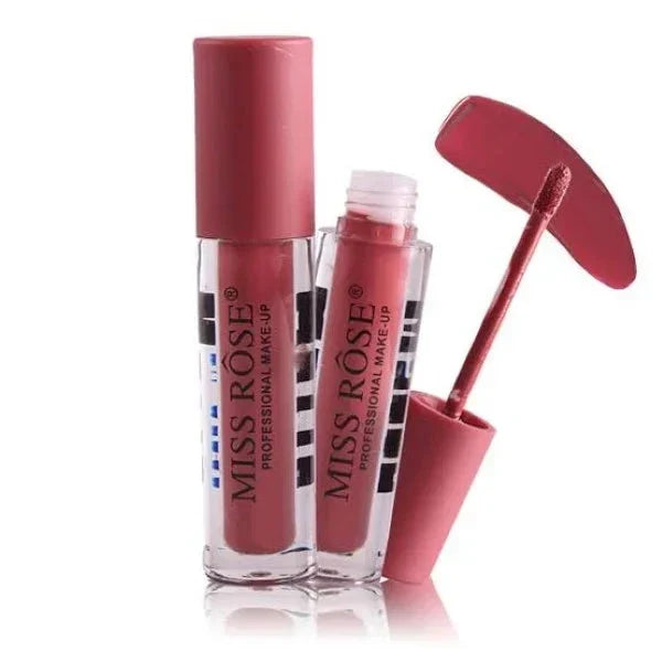 Miss Rose New Matte Finish lipgloss - 6Pcs - Buy Online in Pakistan at Cosmia.pk
