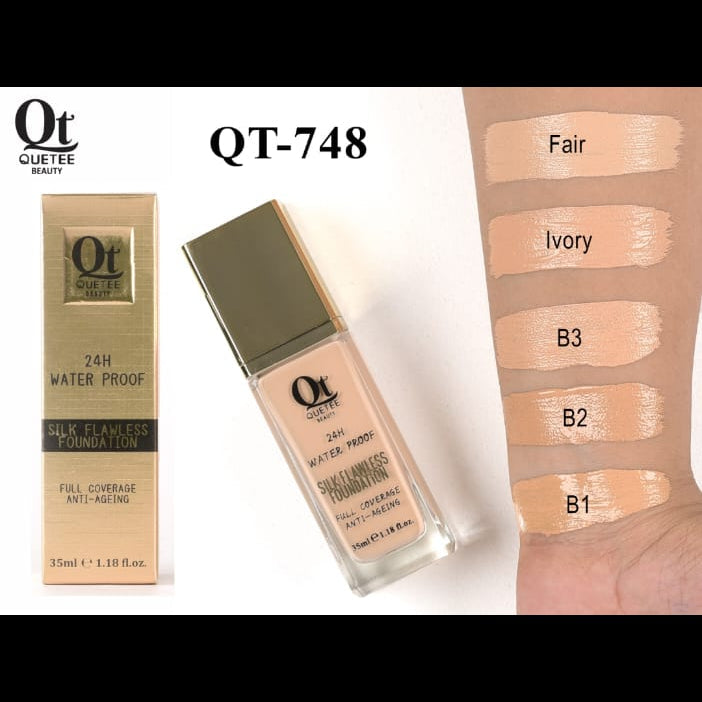 Quetee Beauty Flawless Foundation Anti Ageing - 35ml - Buy Online in Pakistan at Cosmia.pk