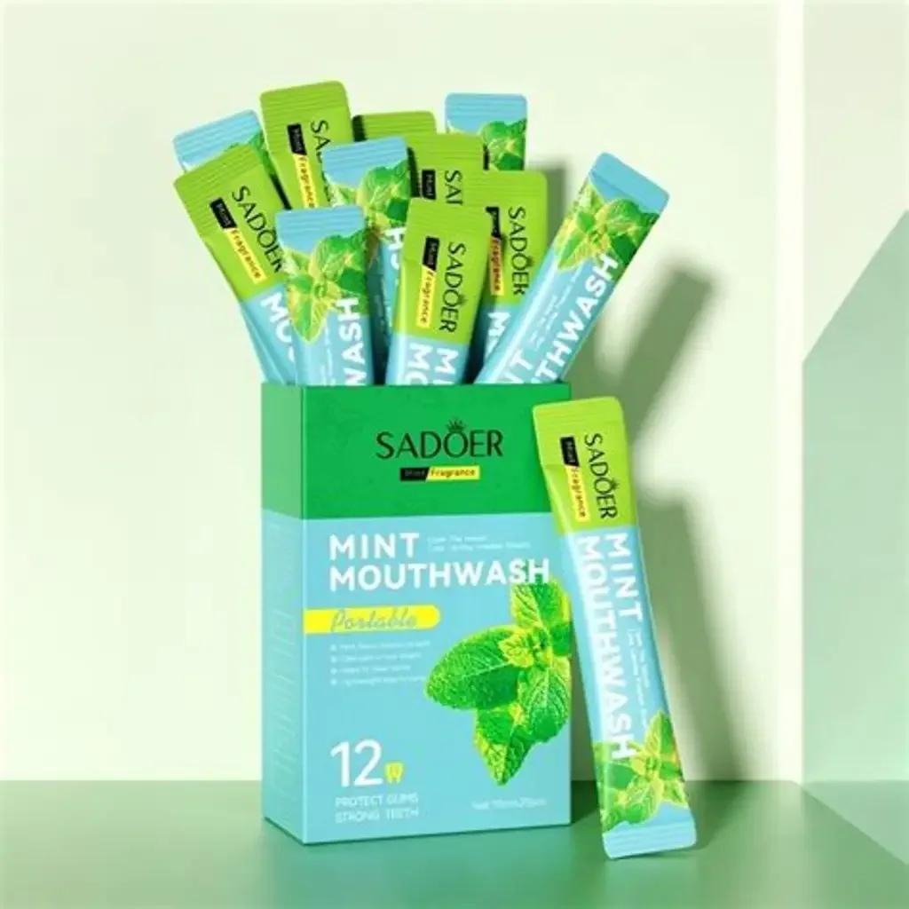 SADOER Mint Mouthwash Portable 10ml x 20pcs - Buy Online in Pakistan at Cosmia.pk