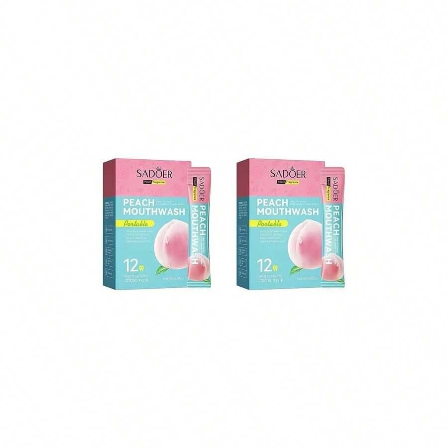 SADOER Peach Mouthwash Portable 10ml x 20pcs - Buy Online in Pakistan at Cosmia.pk