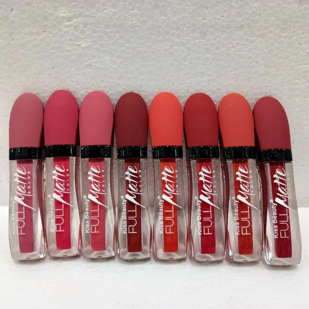 Kiss Beauty Matte Lipgloss 8Pcs Set - Buy Online in Pakistan at Cosmia.pk