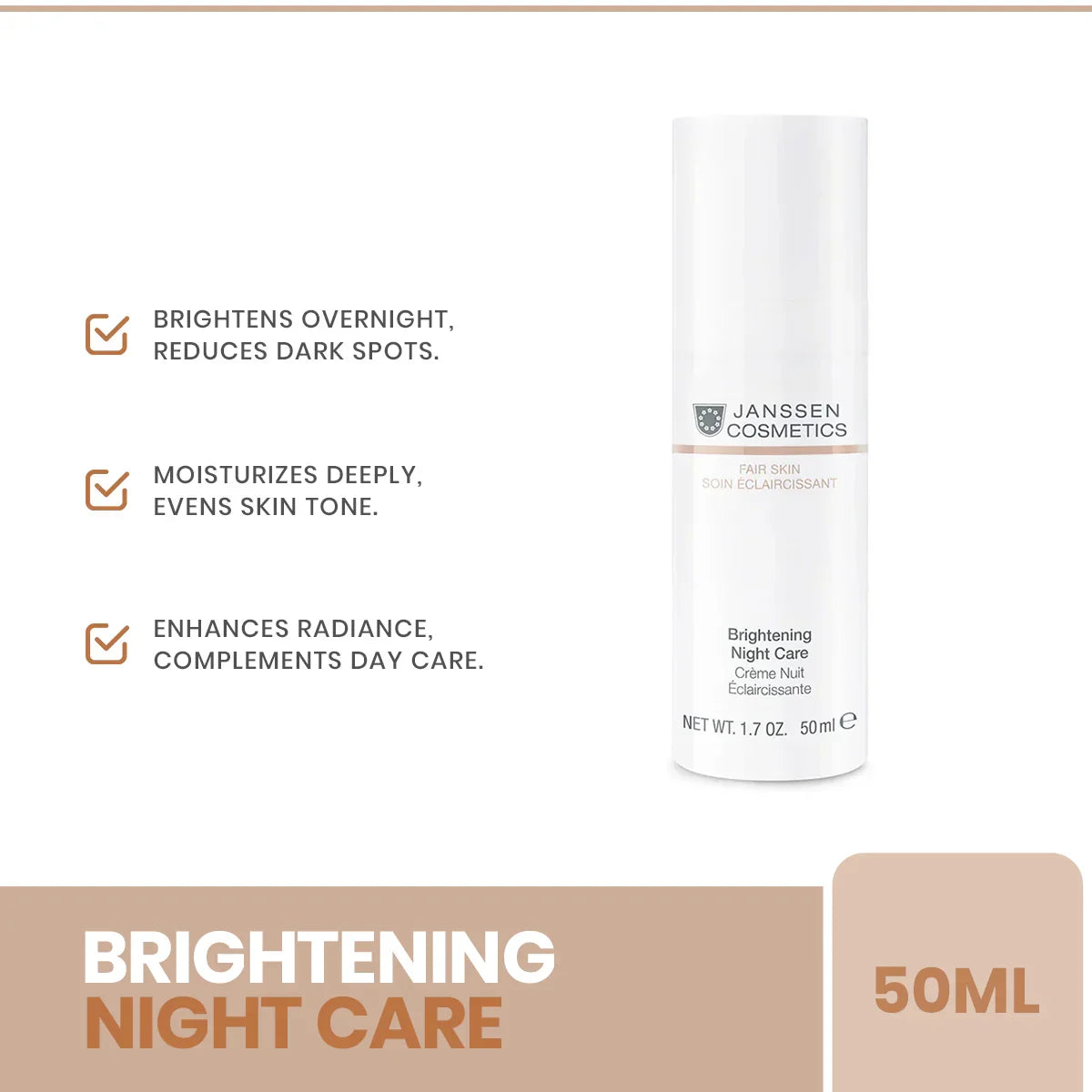 Janssen - Brightening Night Care 50ml - Buy Online in Pakistan at Cosmia.pk