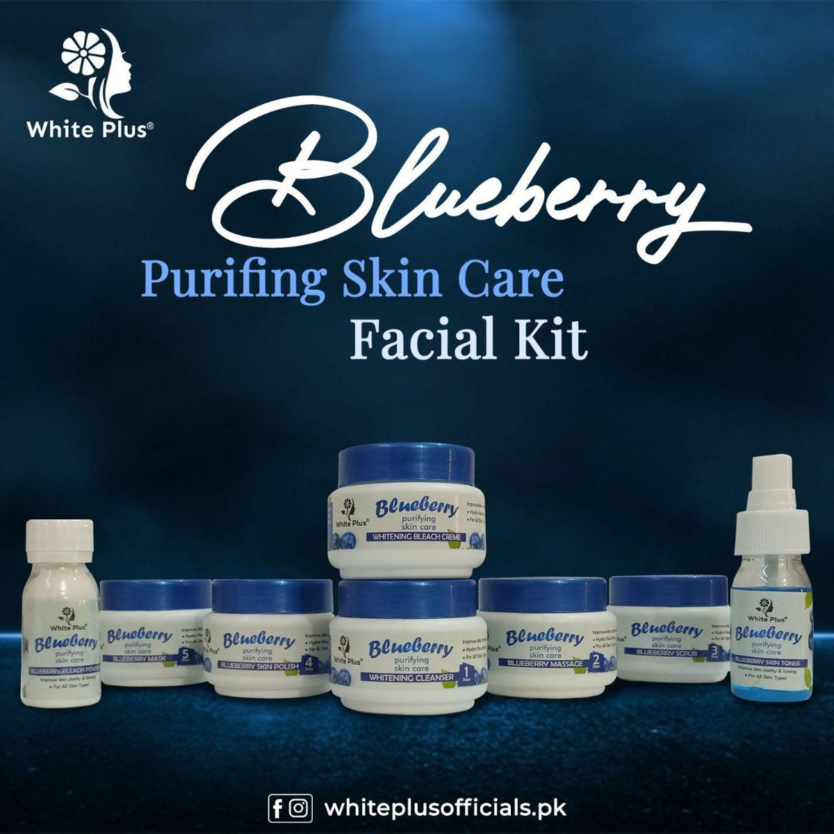 Blueberry Whitening Facial Kit - Buy Online in Pakistan at Cosmia.pk