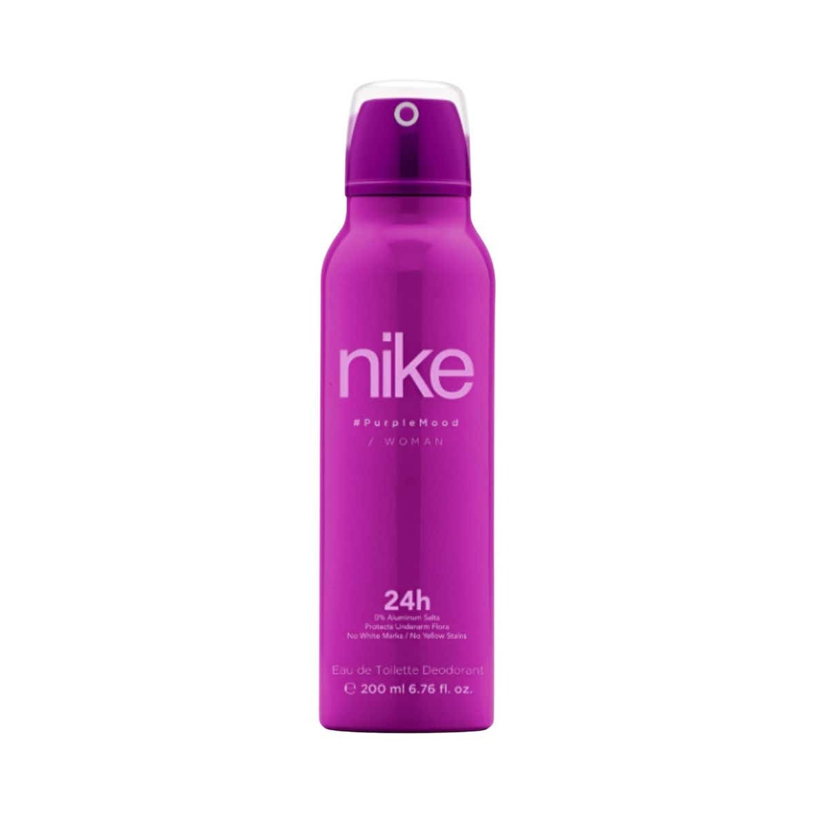 Nike Purple Mood deodorant 200ml — 24H EDT deodorant spray for women online in Pakistan
