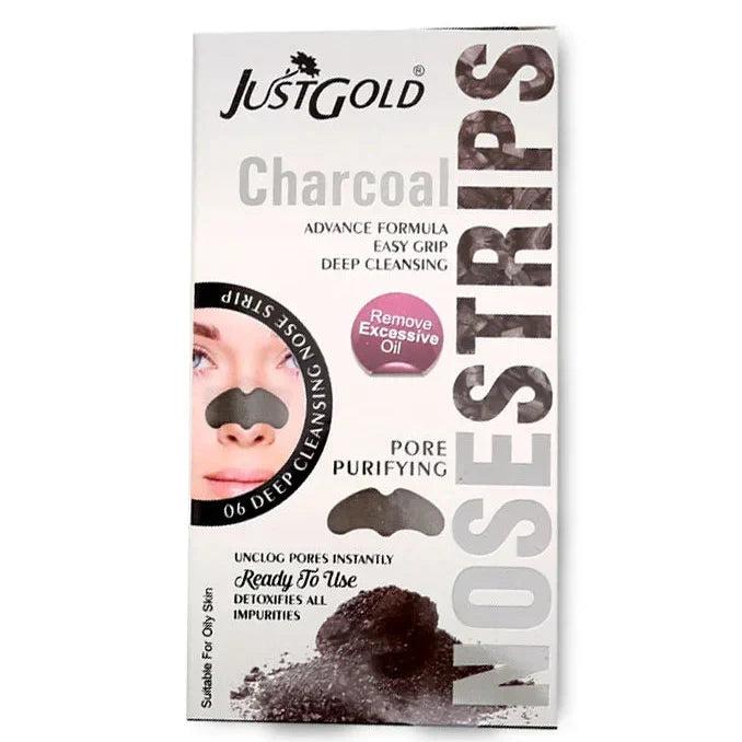 Just Gold Nose Wax Strips Charcoal - Buy Online in Pakistan at Cosmia.pk