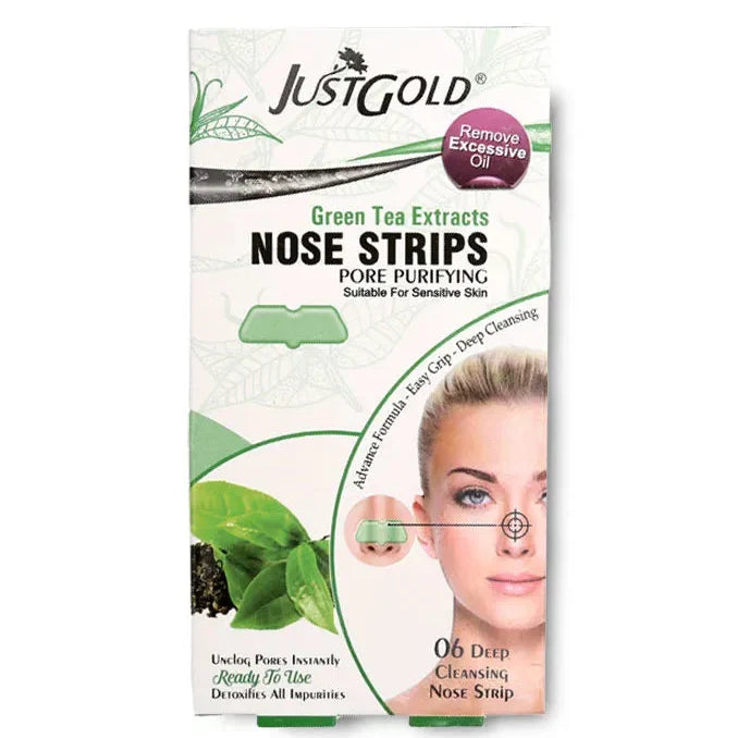 Just Gold Nose Wax Strips Green Tea Extracts - Buy Online in Pakistan at Cosmia.pk