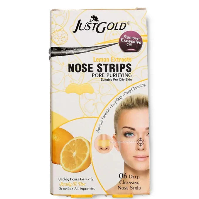 Just Gold Nose Wax Strips Lemon Extracts - Buy Online in Pakistan at Cosmia.pk