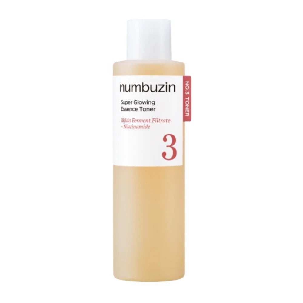 Numbuzin No.3 glow essence toner 200ml Korean skincare bottle front view